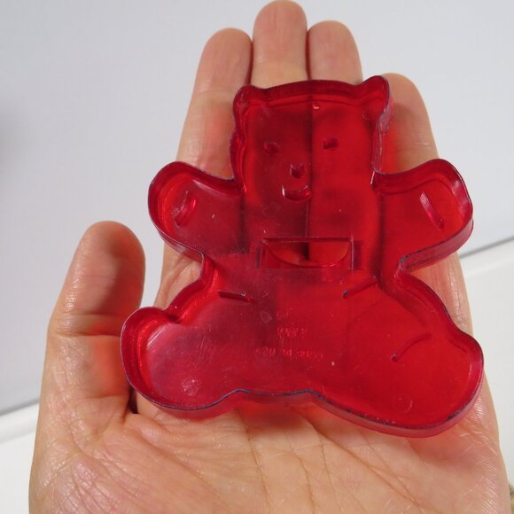 "HRM" Vintage Design Red Plastic Cookie Cutter - Cuddly Teddy Bear - Picture 4 of 7